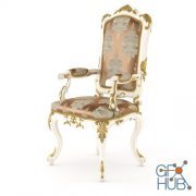 Modenese Gastone chair with armrests  14528
