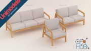 Unreal Engine Asset – Sofas and Pillows Vol. 3 by Unimodels