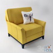 Armchair with cushion
