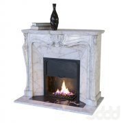 Сlassic fireplace with decor