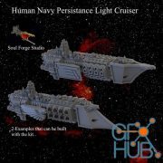 Human Navy Persistance Light Cruiser – 3D Print