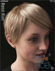 Rose Hair for Genesis 3 and 8 Female(s)