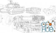 Gumroad – Drawing Vehicles like Scott Robertson Part 2 – Military