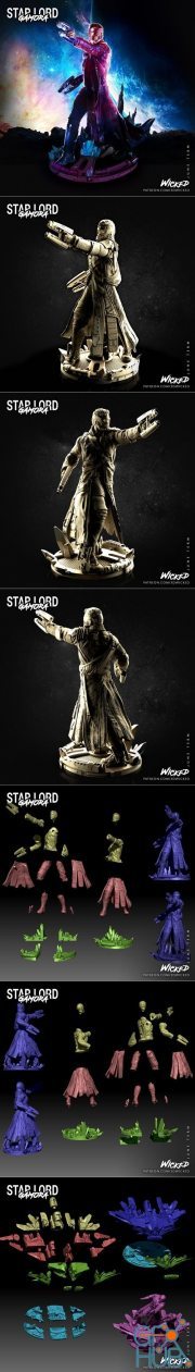 3DWicked - Starlord & Gamora - Starlord – 3D Print