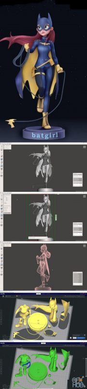 Batman Batgirl – Gadohoa – 3D Print