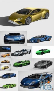Lamborghini 3D Car Collection 2019-2022 (FBX)