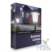 CGAxis – Exterior Lamps 3D Models Collection – Volume 94