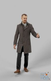 CGTrader – Mark A Walking Business Man Arriving At A Meeting Low-poly