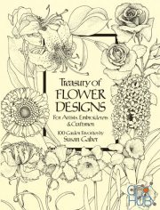 Treasury of Flower Designs for Artists, Embroiderers and Craftsmen (EPUB)