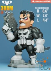 ﻿3DXM - Punisher Chibi – 3D Print