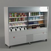 Refrigerator rack with products
