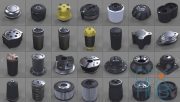 ArtStation Marketplace – Hard Surface Kitbash Library – Canisters, Bolts, Knobs