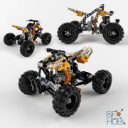 Lego 9392 Quad Bike (max 2012, fbx)