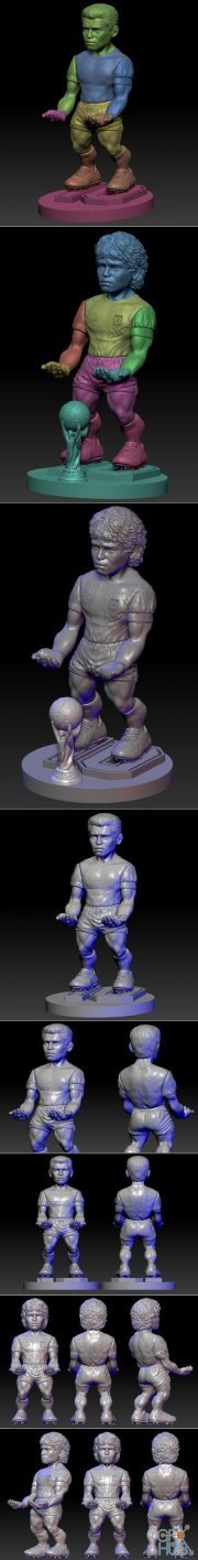 Maradona Soporte Joystick – 3D Print