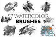 Envato – 57 Watercolor Brushes