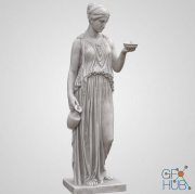 Hebe goddess youth statue PBR