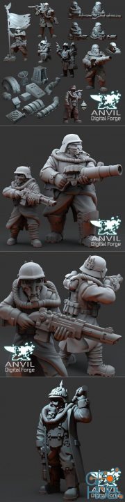Anvil Digital Forge - Over the Top Armoured Trencher – 3D Print