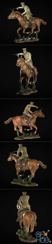 Cavalry charge - WW1 - British – 3D Print