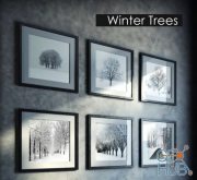 Pictures with winter trees