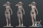 Evangelyne Nuded – 3D Print