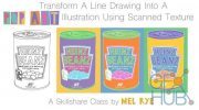 Skillshare - Photoshop Basics: Transform A Line Drawing Into A Pop Art Illustration Using Scanned Texture
