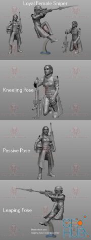 Loyal Female Sniper collection – 3D Print