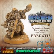 Dragons Forge free stonebreaker dwarf – 3D Print