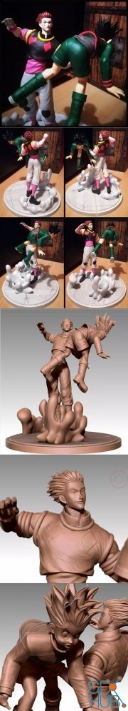 Hisoka contra Gon Hunter x Hunter – 3D Print