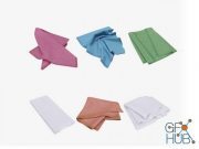 Towel set (max, fbx, obj, 3ds)