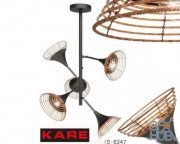 Pendant Lamp Rattan 5-lite 17-1P524103R5 by Kare Design