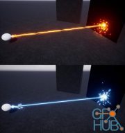 Unreal Engine Marketplace – 3D Lasers