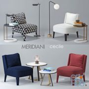 Cecile armchair by Meridiani