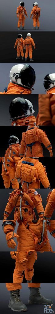NASA ACES Space Suit (Vray, Corona)