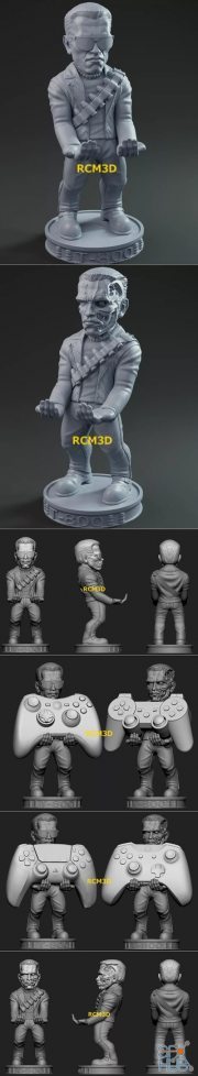 Terminator Arnold Cellphone and Joystick Holder – 3D Print