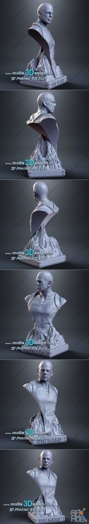 John Mclane Bust – 3D Print