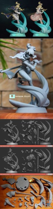 Jean Genshin Impact - Version 1 and 2 – 3D Print