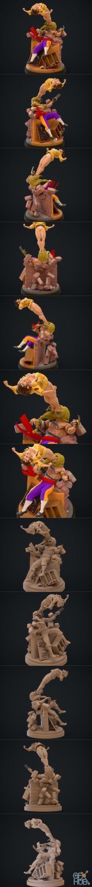 Chun Li vs Vega Statue – 3D Print