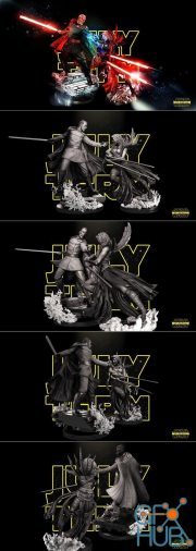 Star Wars - Count Dooku Ventress Sculpture – 3D Print