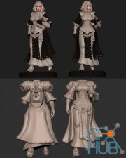 Space Nun Librarian – 3D Print