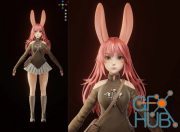 Bunny Girl - Blender - Full process videos