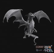 Red Great Wyrm – 3D Print