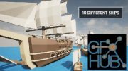 Unreal Engine – Low Poly Ships
