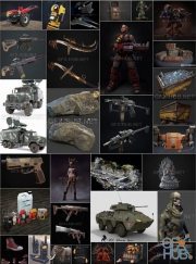 PBR Game 3D-Models Bundle 2 March 2021