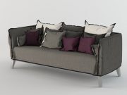 Gray case modern sofa