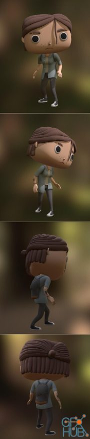 Ellie Stylized Last Of Us Part II High Poly – 3D Print
