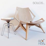Ipanema chair & phillips stool by Jader Almeida
