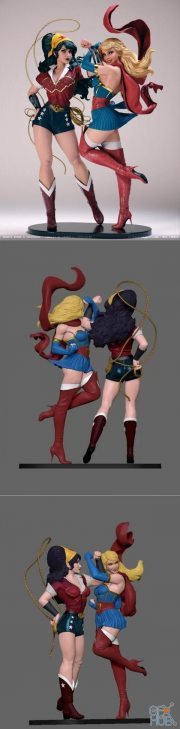 Wonder Woman – Super Girl – 3D Print