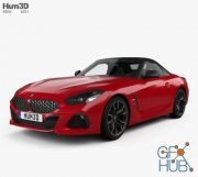 Hum 3D BMW Z4 M40i First Edition roadster with HQ interior 2019