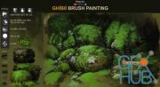 Ghibli Studio Brush | Brush patinting Ghibli Style | Video Tutorial suport