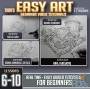 Gumroad – Easy Art Lessons 6-10 (Perspective + Environments)